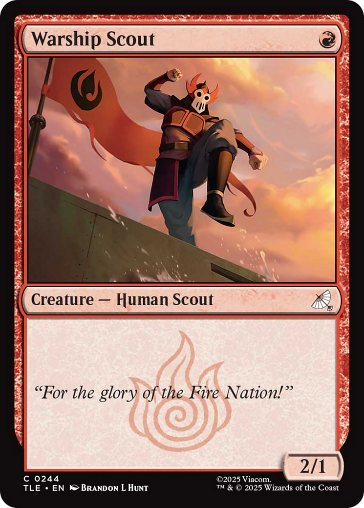 Warship scout [Avatar: The Last Airbender: Eternal-Legal] | Gate City Games LLC