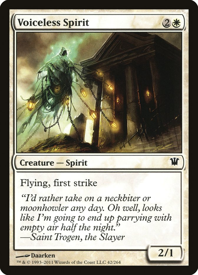 Voiceless Spirit [Innistrad] | Gate City Games LLC