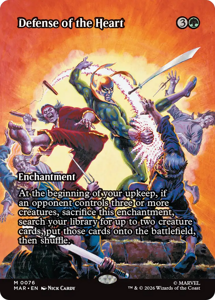 Defense of the Heart (Borderless) [Marvel Universe: Eternal-Legal] | Gate City Games LLC
