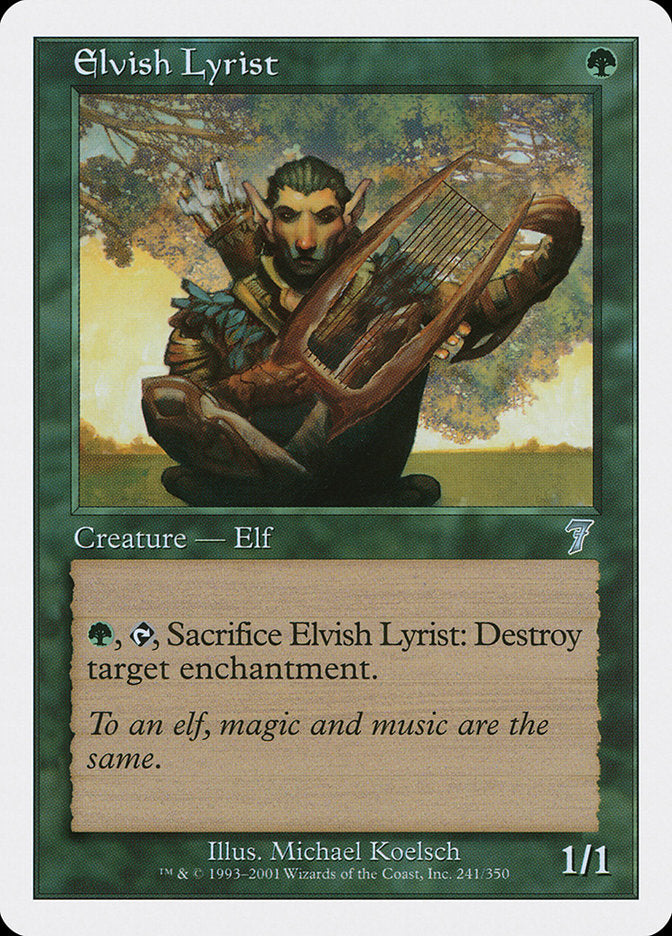 Elvish Lyrist [Seventh Edition] | Gate City Games LLC