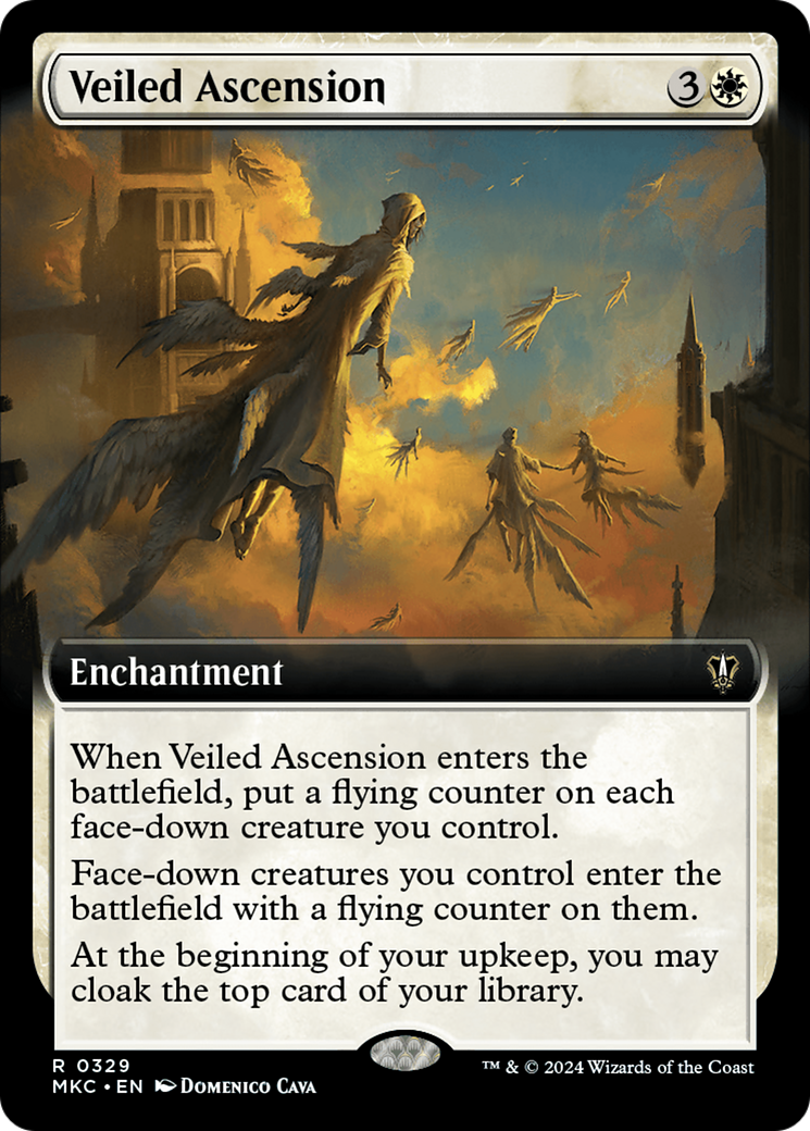 Veiled Ascension (Extended Art) [Murders at Karlov Manor Commander] | Gate City Games LLC
