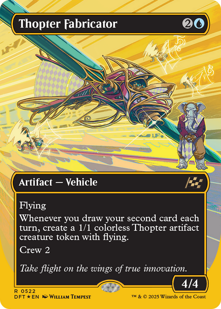 Thopter Fabricator (Borderless) (First-Place Foil) [Aetherdrift] | Gate City Games LLC