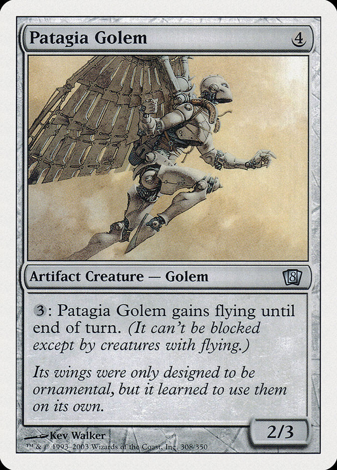 Patagia Golem [Eighth Edition] | Gate City Games LLC