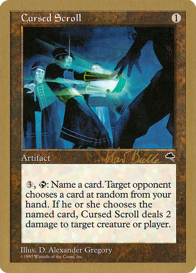 Cursed Scroll (Kai Budde) [World Championship Decks 1999] | Gate City Games LLC