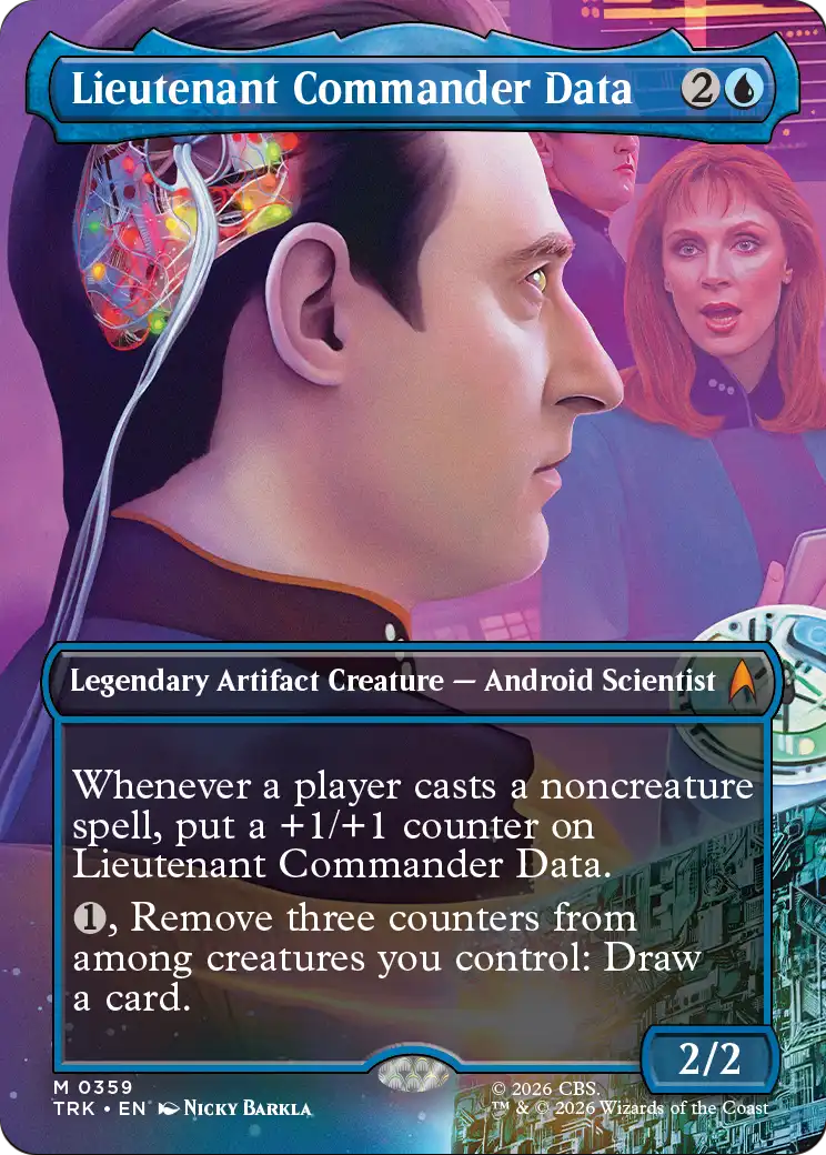 Lieutenant Commander Data (Borderless) [Star Trek] | Gate City Games LLC