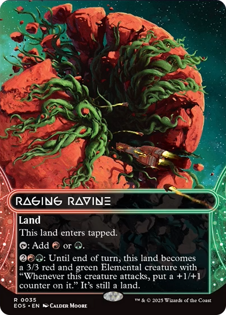 Raging Ravine (0035) (Borderless) [Edge of Eternities: Stellar Sights] | Gate City Games LLC
