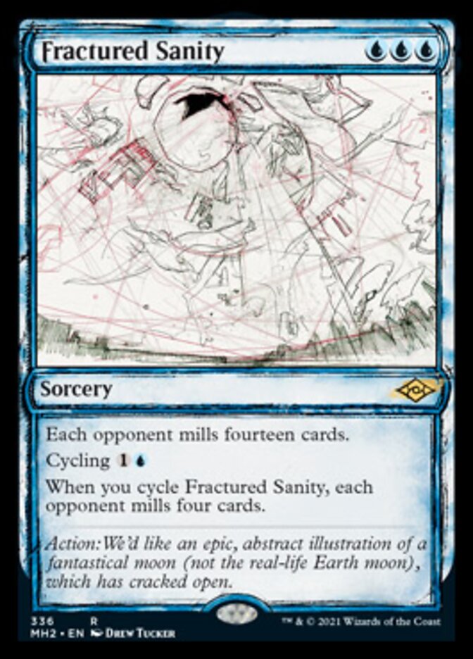 Fractured Sanity (Sketch) [Modern Horizons 2] | Gate City Games LLC