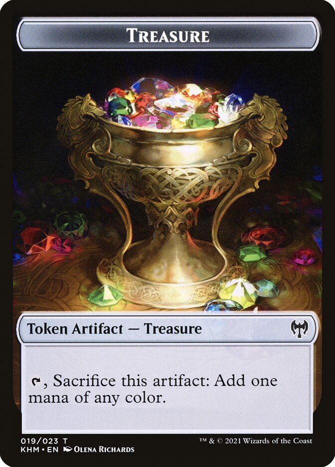 Treasure // Clue Double-Sided Token [Pioneer Challenger Decks 2022] | Gate City Games LLC