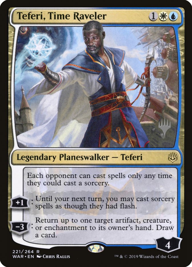 Teferi, Time Raveler (Promo Pack) [War of the Spark Promos] | Gate City Games LLC