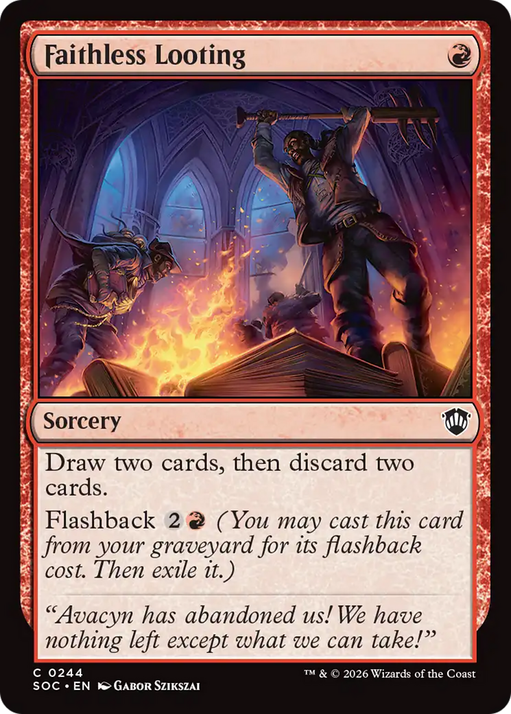 Faithless Looting [Secrets of Strixhaven Commander] | Gate City Games LLC