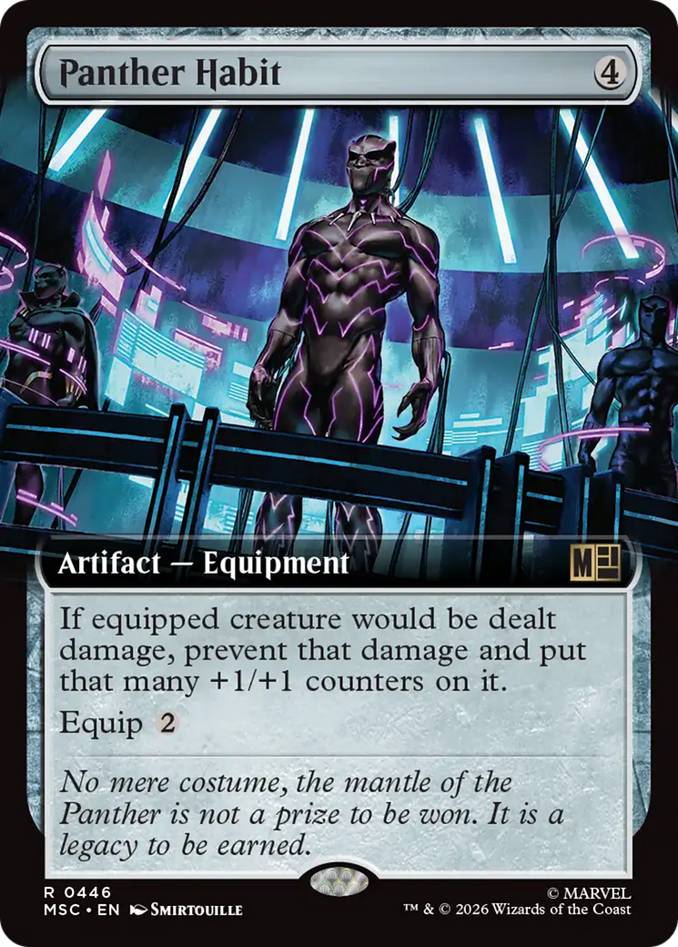 Panther Habit (Extended Art) [Marvel Super Heroes Commander] | Gate City Games LLC