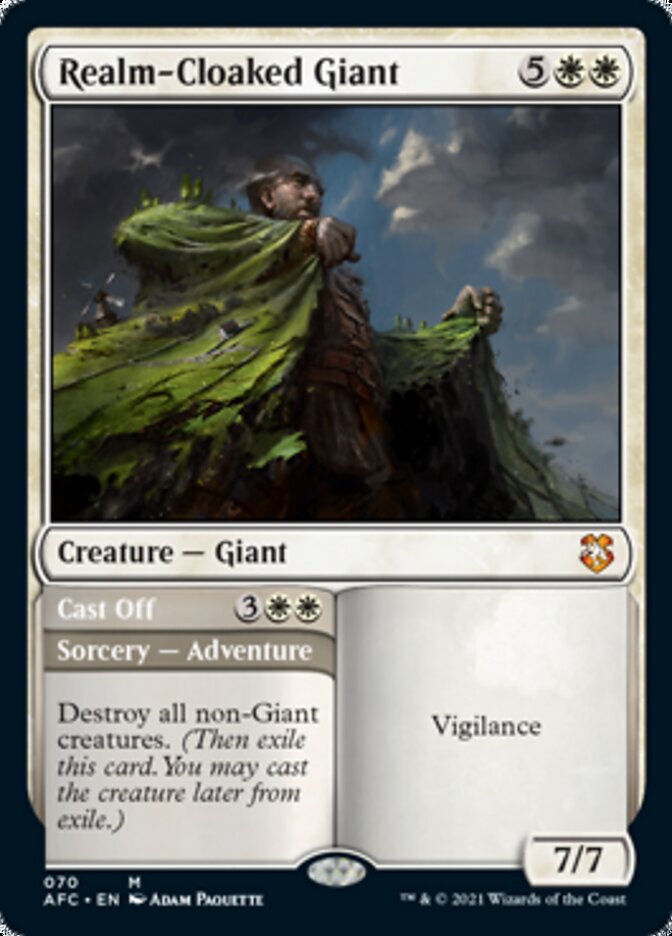 Realm-Cloaked Giant // Cast Off [Dungeons & Dragons: Adventures in the Forgotten Realms Commander] | Gate City Games LLC