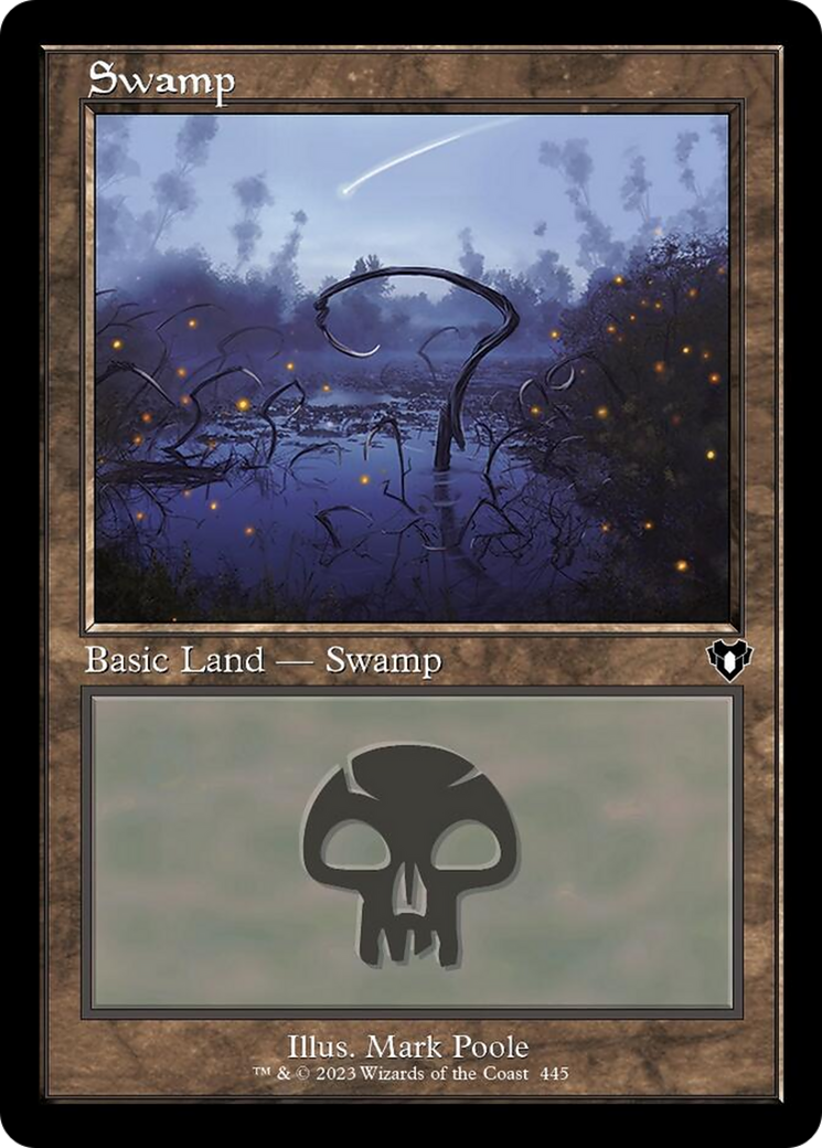 Swamp (445) (Retro) [Commander Masters] | Gate City Games LLC