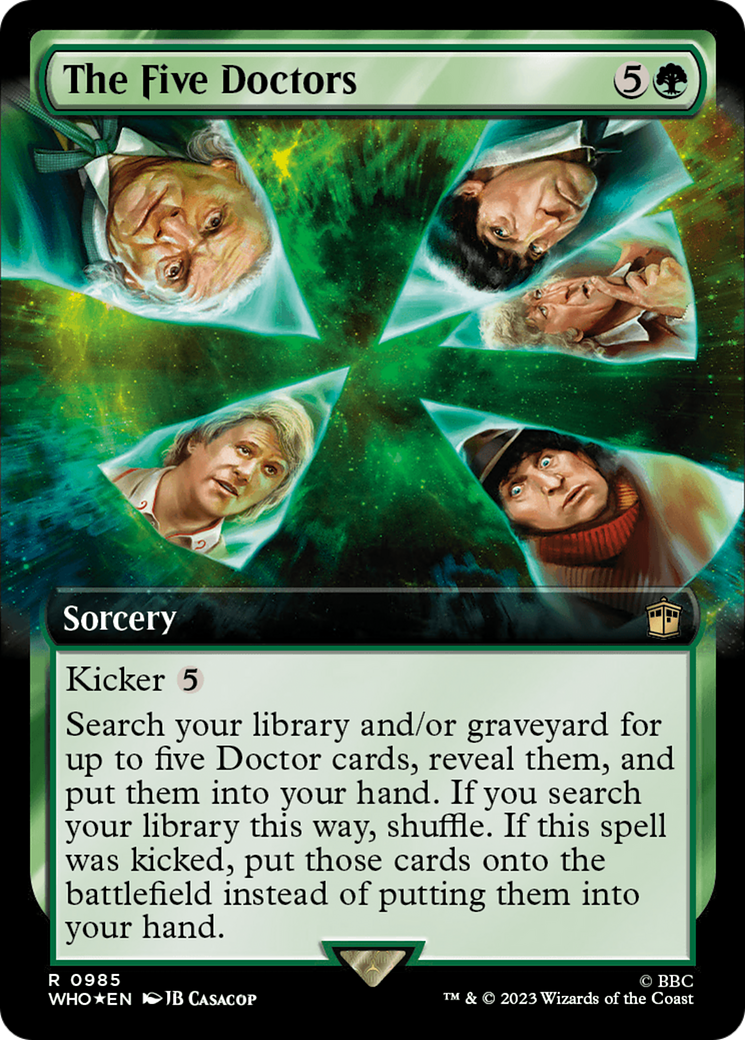 The Five Doctors (Extended Art) (Surge Foil) [Doctor Who] | Gate City Games LLC