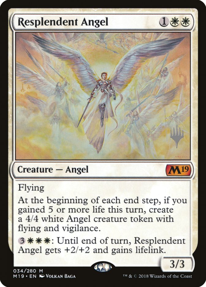 Resplendent Angel (Promo Pack) [Core Set 2019 Promos] | Gate City Games LLC