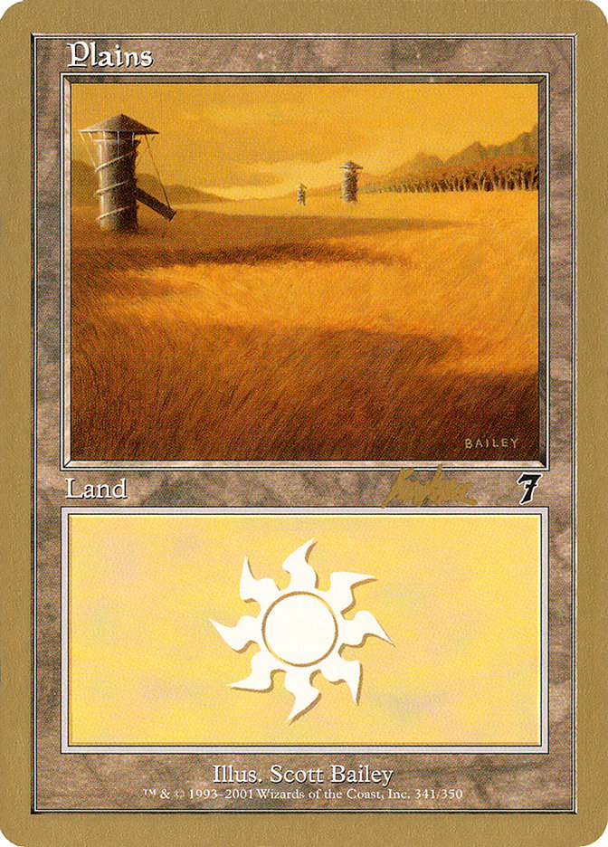 Plains (bk341) (Brian Kibler) [World Championship Decks 2002] | Gate City Games LLC