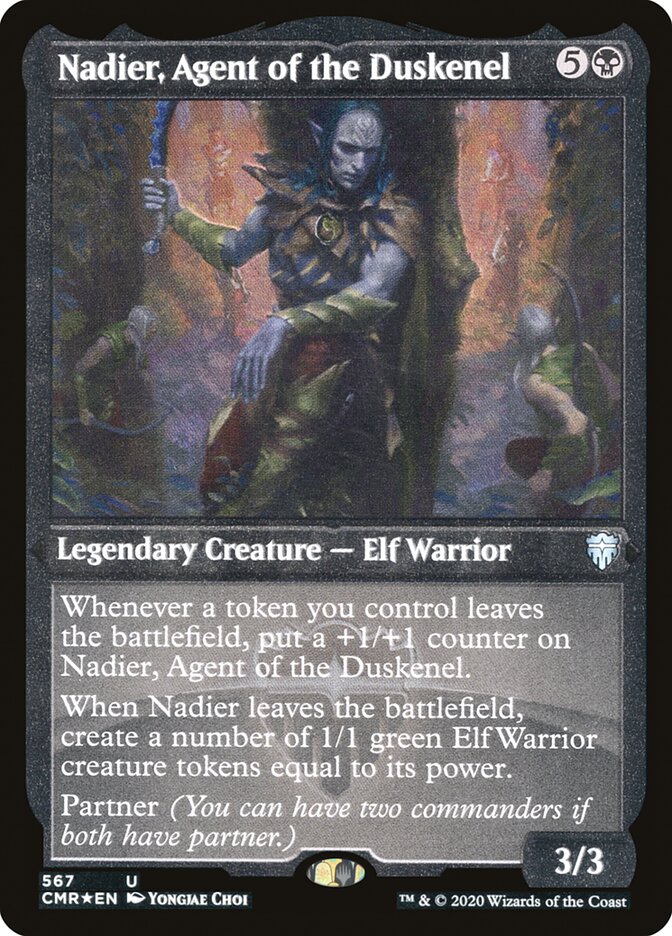 Nadier, Agent of the Duskenel (Etched) [Commander Legends] | Gate City Games LLC