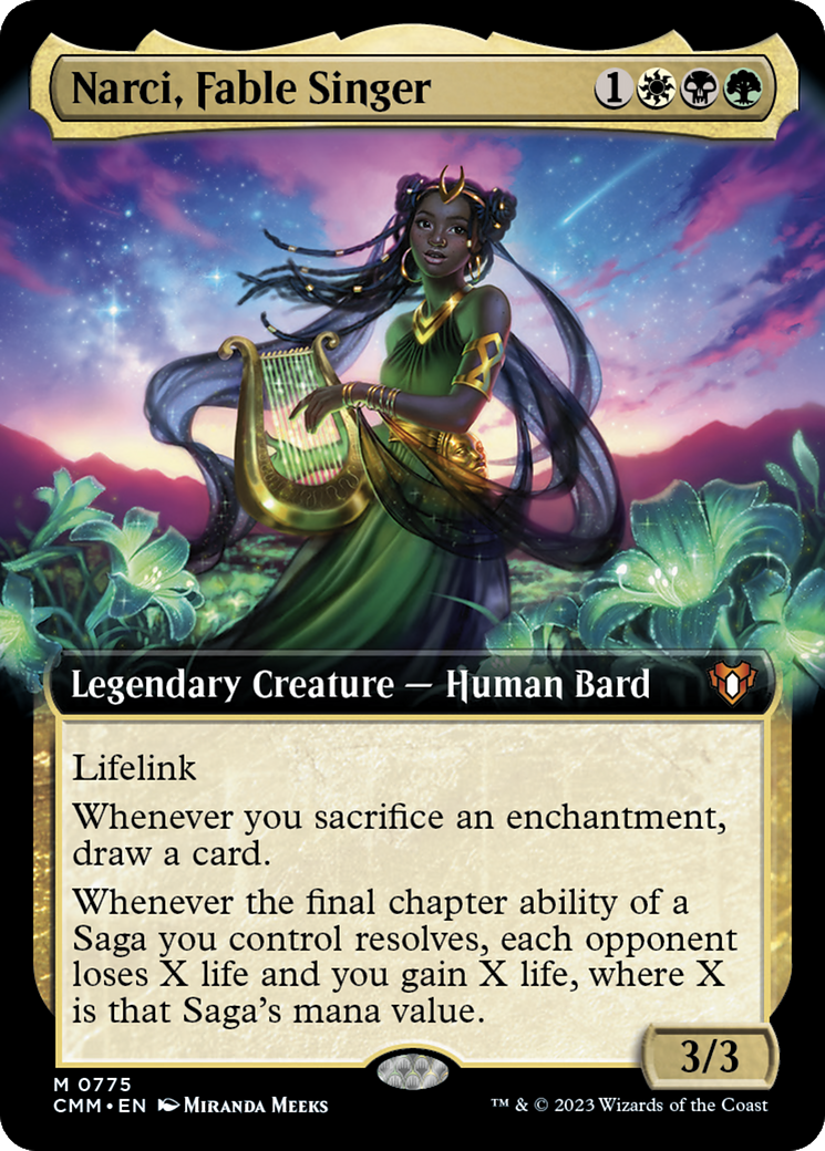 Narci, Fable Singer (Extended Art) [Commander Masters] | Gate City Games LLC