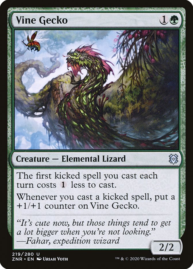 Vine Gecko [Zendikar Rising] | Gate City Games LLC