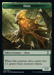 Ooze (026) // Treasure (015) Double-Sided Token [Streets of New Capenna Commander Tokens] | Gate City Games LLC