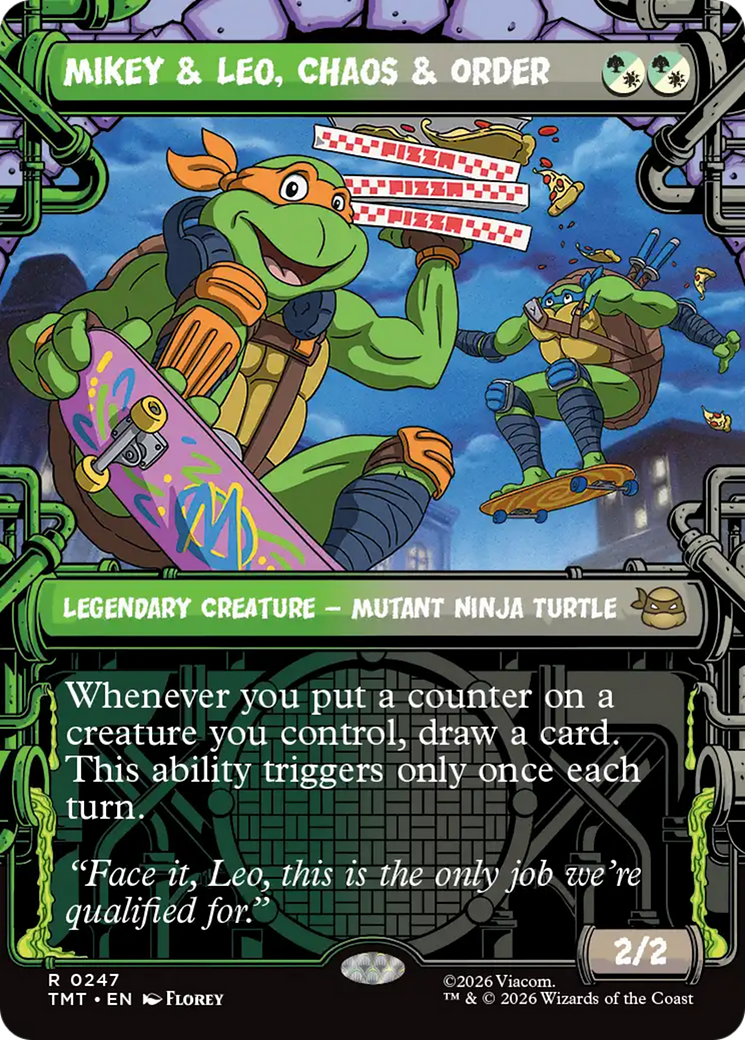 Mikey & Leo, Chaos & Order (Showcase) [Teenage Mutant Ninja Turtles] | Gate City Games LLC