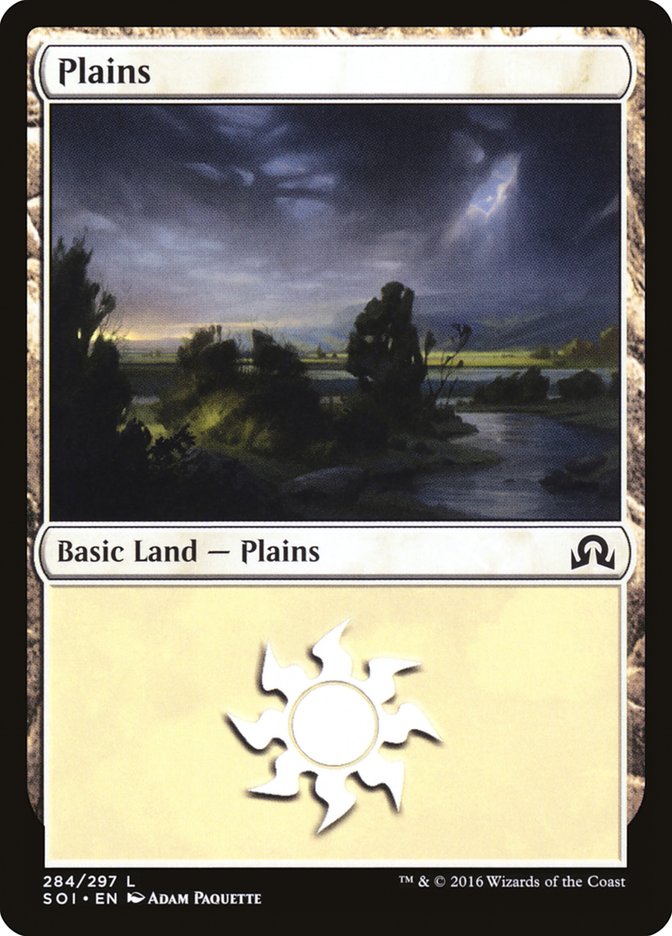 Plains (284) [Shadows over Innistrad] | Gate City Games LLC