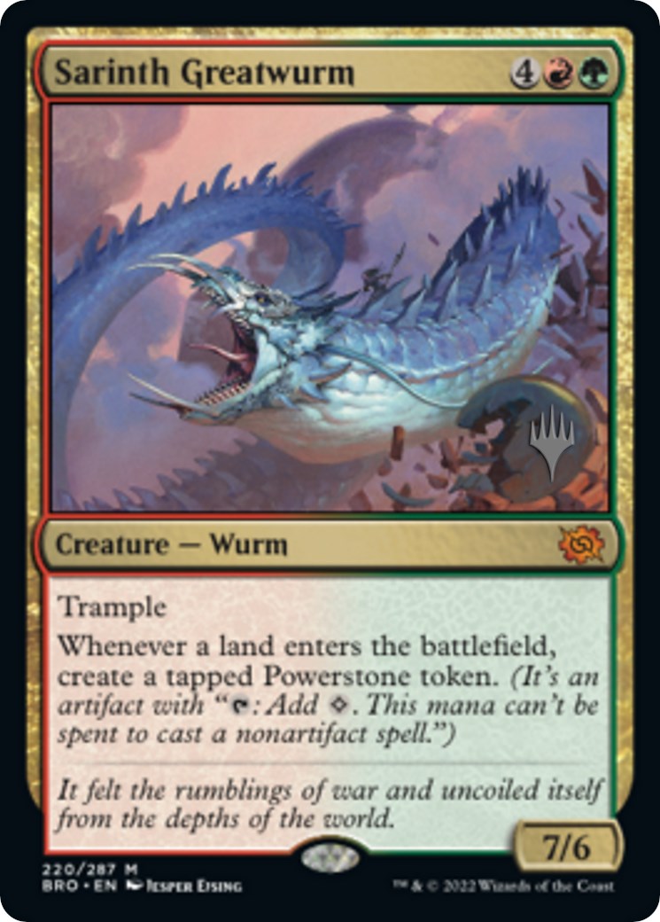 Sarinth Greatwurm (Promo Pack) [The Brothers' War Promos] | Gate City Games LLC