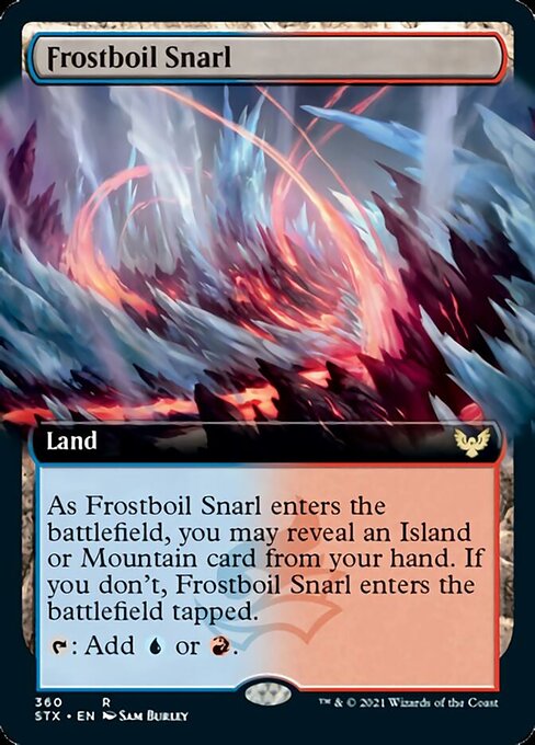 Frostboil Snarl (Extended Art) [Strixhaven: School of Mages] | Gate City Games LLC