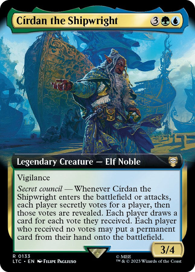 Cirdan the Shipwright (Extended Art) [The Lord of the Rings: Tales of Middle-Earth Commander] | Gate City Games LLC