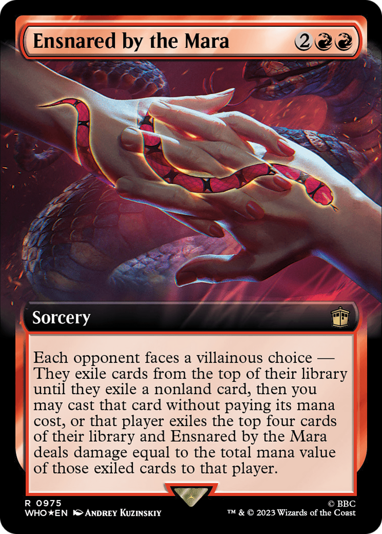 Ensnared by the Mara (Extended Art) (Surge Foil) [Doctor Who] | Gate City Games LLC