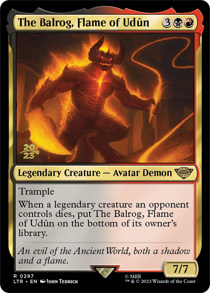 The Balrog, Flame of Udun [The Lord of the Rings: Tales of Middle-Earth Prerelease Promos] | Gate City Games LLC