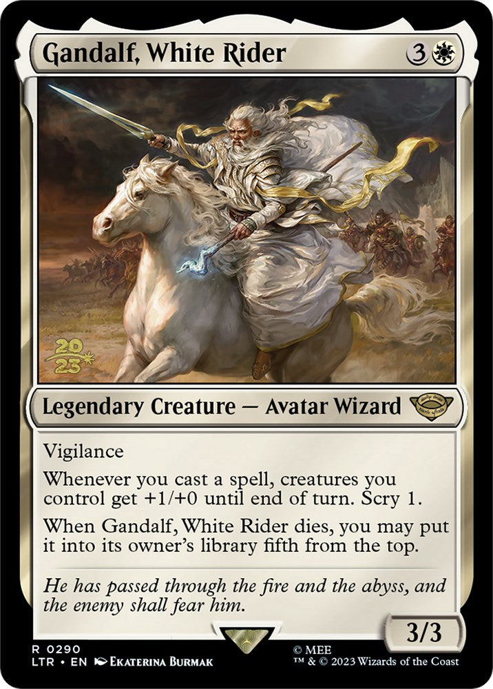 Gandalf, White Rider [The Lord of the Rings: Tales of Middle-Earth Prerelease Promos] | Gate City Games LLC