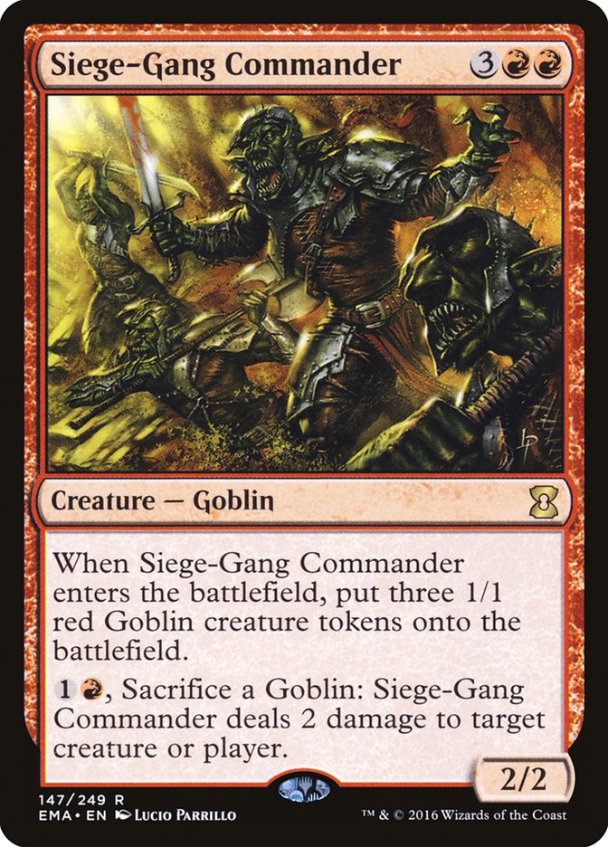 Siege-Gang Commander [Eternal Masters] | Gate City Games LLC