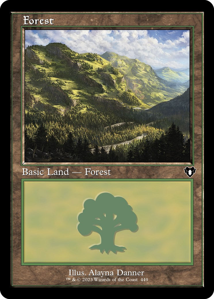 Forest (449) (Retro) [Commander Masters] | Gate City Games LLC