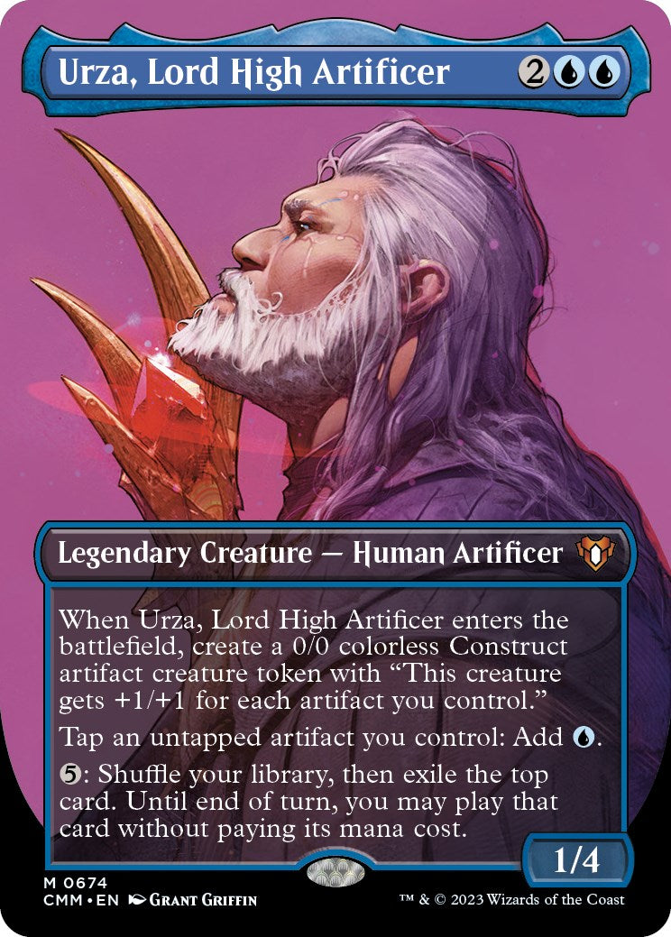 Urza, Lord High Artificer (Borderless Profile) [Commander Masters] | Gate City Games LLC