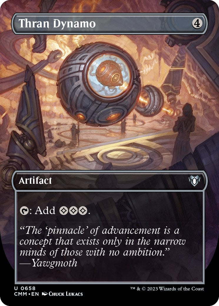 Thran Dynamo (Borderless Alternate Art) [Commander Masters] | Gate City Games LLC