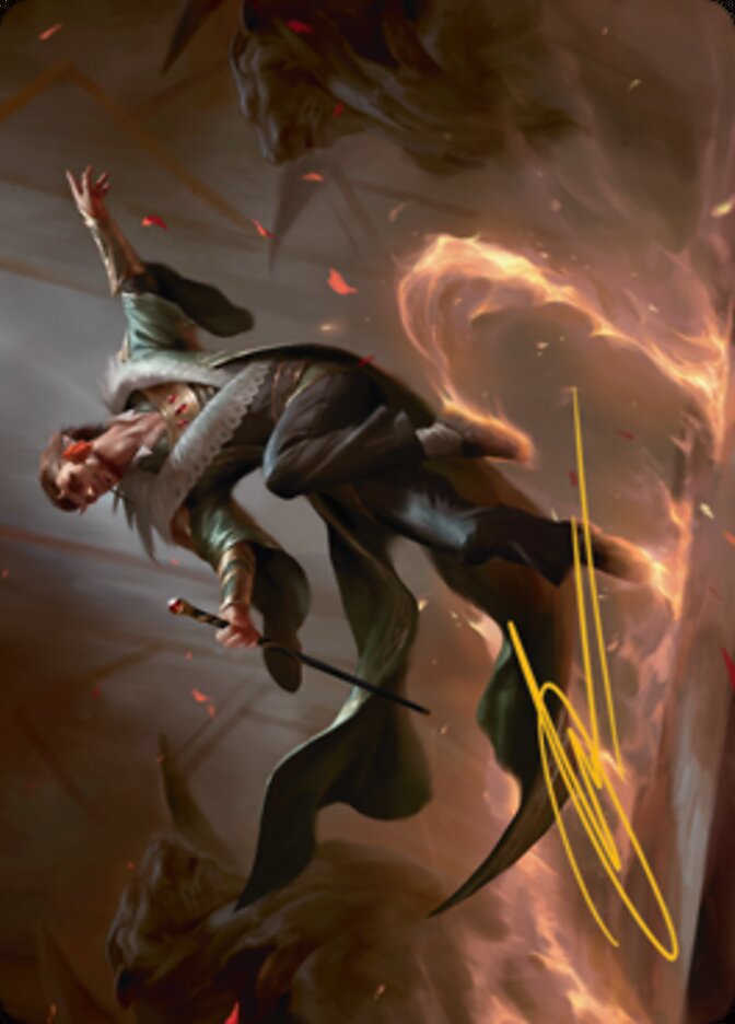 Fleetfoot Dancer Art Card (Gold-Stamped Signature) [Streets of New Capenna Art Series] | Gate City Games LLC