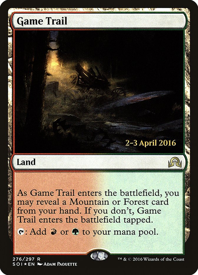 Game Trail [Shadows over Innistrad Prerelease Promos] | Gate City Games LLC