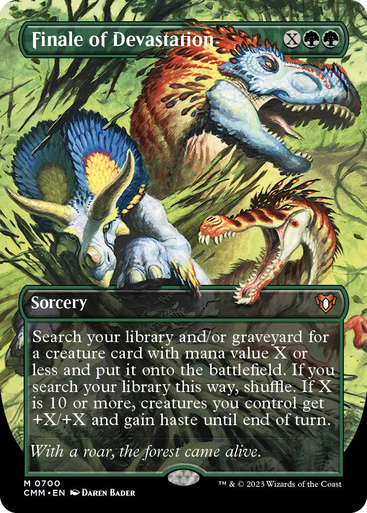 Finale of Devastation (Borderless Alternate Art) [Commander Masters] | Gate City Games LLC