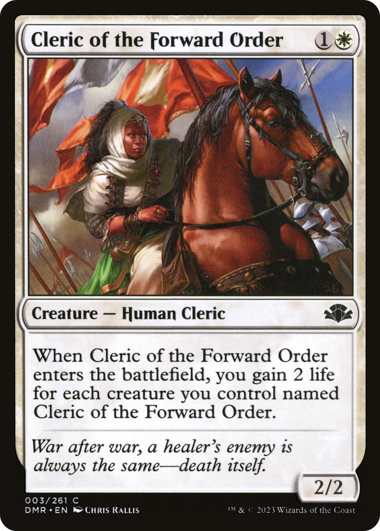 Cleric of the Forward Order [Dominaria Remastered] | Gate City Games LLC