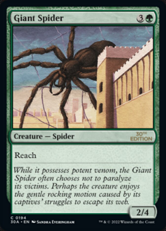 Giant Spider [30th Anniversary Edition] | Gate City Games LLC