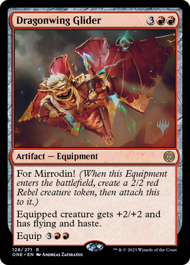 Dragonwing Glider (Promo Pack) [Phyrexia: All Will Be One Promos] | Gate City Games LLC