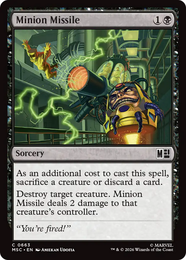 Minion Missile [Marvel Super Heroes Commander] | Gate City Games LLC