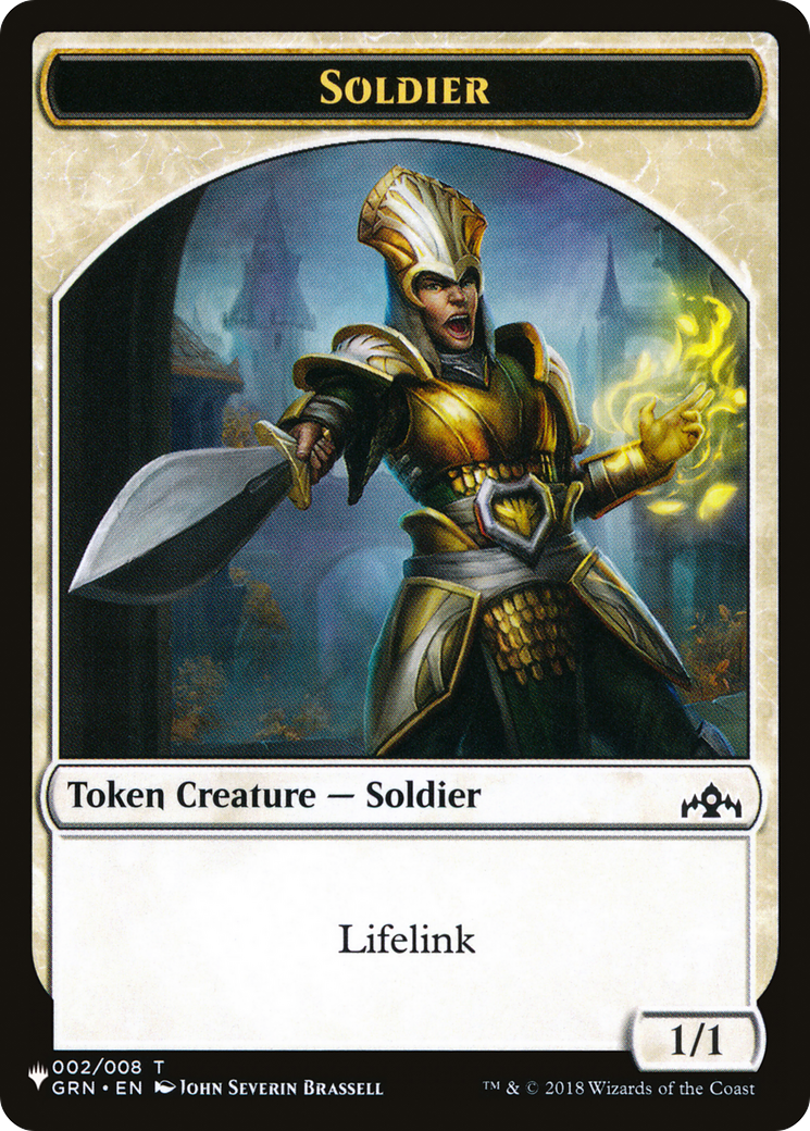 Angel (SLD) // Soldier (GRN) Double-Sided Token [Secret Lair: Angels Tokens] | Gate City Games LLC