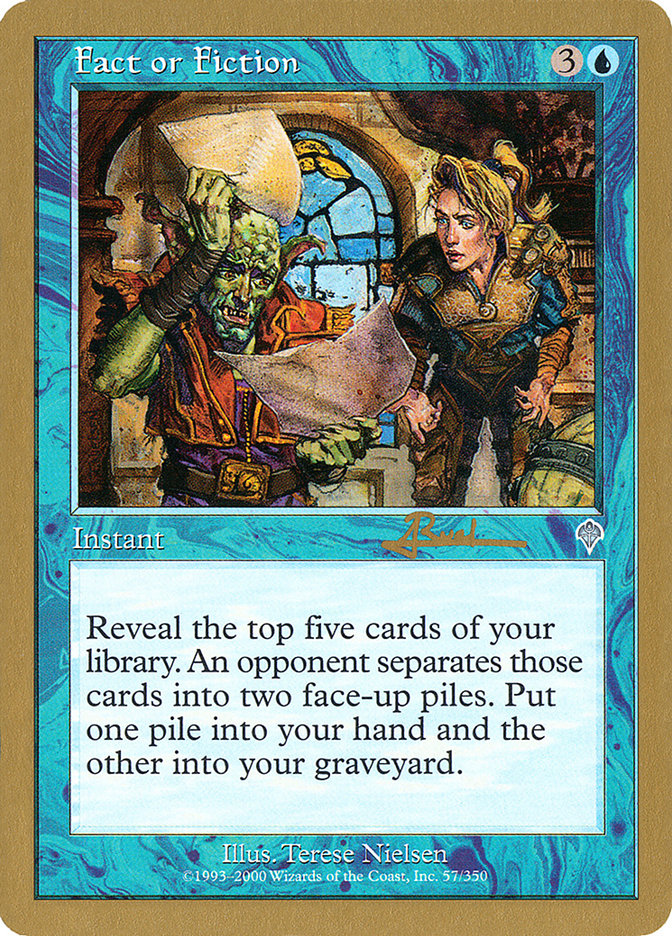 Fact or Fiction (Antoine Ruel) [World Championship Decks 2001] | Gate City Games LLC