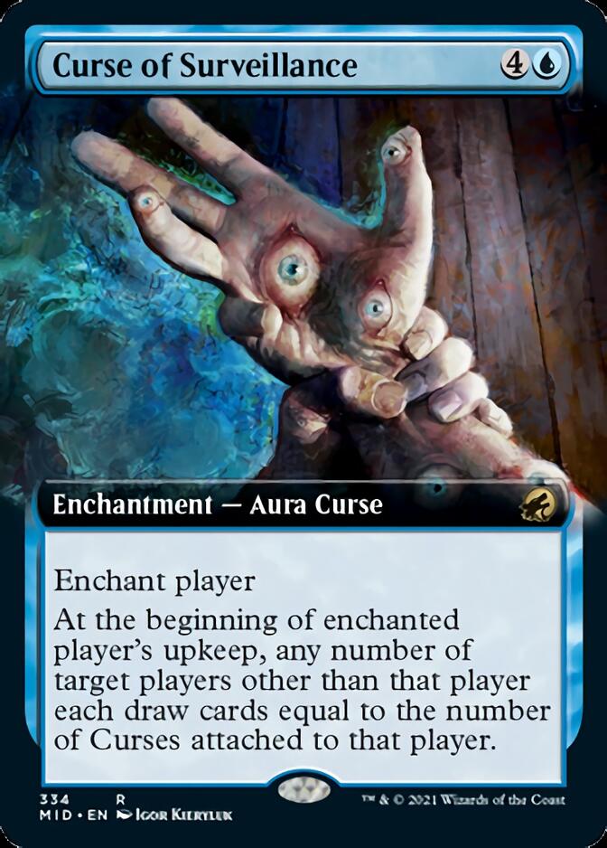 Curse of Surveillance (Extended Art) [Innistrad: Midnight Hunt] | Gate City Games LLC