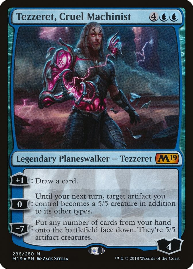 Tezzeret, Cruel Machinist [Core Set 2019] | Gate City Games LLC