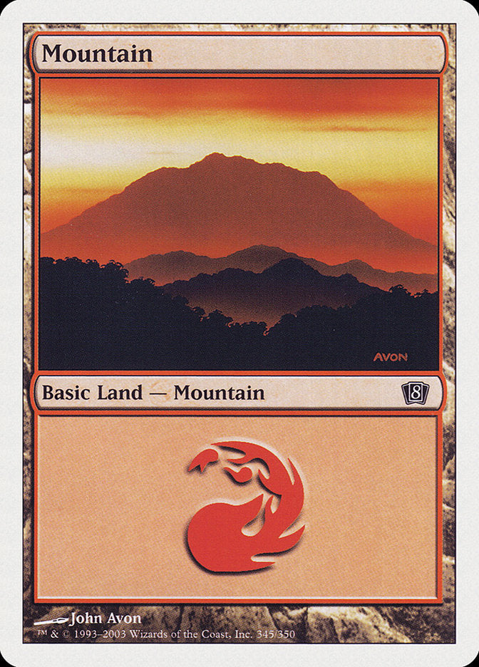 Mountain (345) [Eighth Edition] | Gate City Games LLC