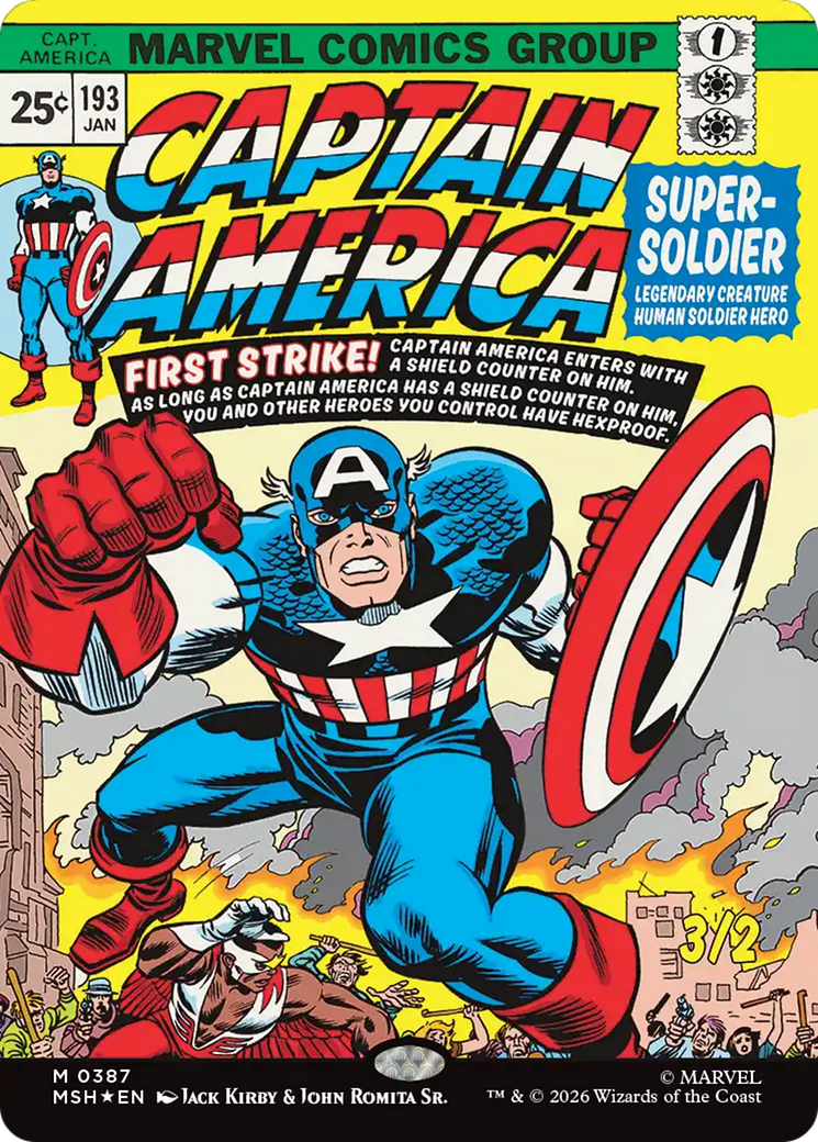 Captain America, Super-Soldier (Borderless) [Marvel Super Heroes] | Gate City Games LLC