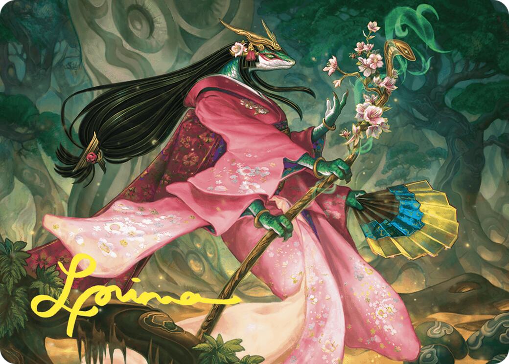 Sakiko, Mother of Summer Art Card (Gold-Stamped Signature) [Commander Masters Art Series] | Gate City Games LLC
